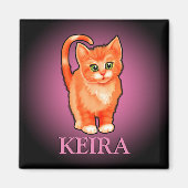 Meisjesnaam kitten fridge magnet (Voorkant)
