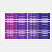 Meisjesnaam Paarse kleurengecodeerde school Labels (Vel)