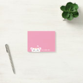 Meisjesnaam Pastel Pink Cute Kat Post-it® Notes (Kantoor)