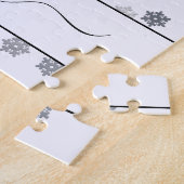 Meisjesnaam van Ice Hockey Team Player Legpuzzel (Zijkant)