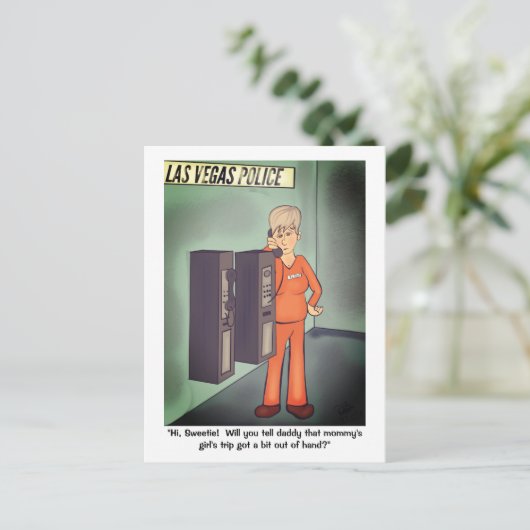 Meisjesnacht Briefkaart (Staand voorkant)