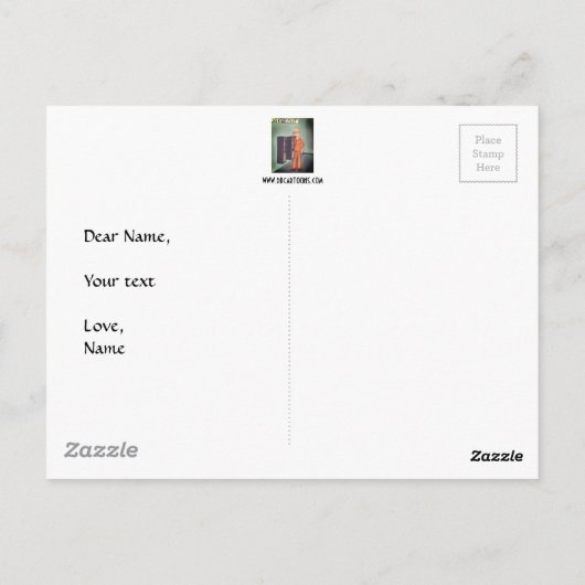 Meisjesnacht Briefkaart (Achterkant)