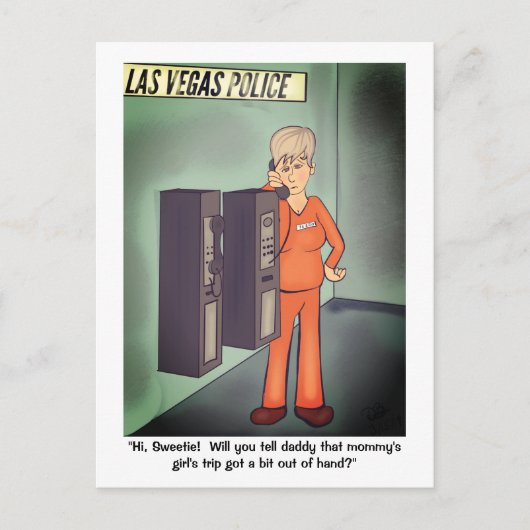 Meisjesnacht Briefkaart (Voorkant)