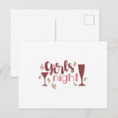 Meisjesnacht Briefkaart (Voorkant / Achterkant)
