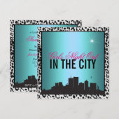 Meisjesnacht in de stad kaart (Voorkant / Achterkant)