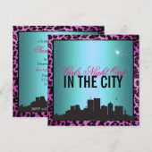 Meisjesnacht in de stad kaart (Voorkant / Achterkant)