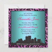 Meisjesnacht in de stad kaart (Achterkant)