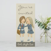 Meisjesnacht uit kaart (Staand voorkant)