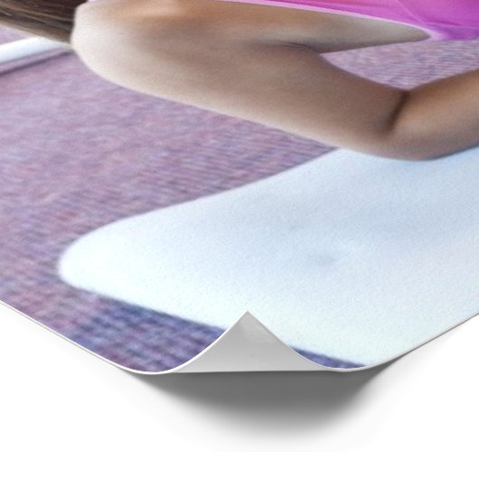 Meisjesoefening in Gym Poster (Hoek)