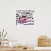 Meisjesoefening in Gym Poster (Keuken)