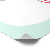 Meisjesolifant + Ballonnen Nursery Kunstwerk Poster (Hoek)