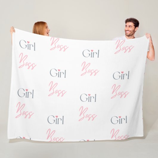 Meisjesontwerp voor Word-tekst Fleece Deken (In situ)