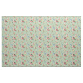  meisjespastel bloemig, groene achtergrond stof (Yard (91,4 cm))