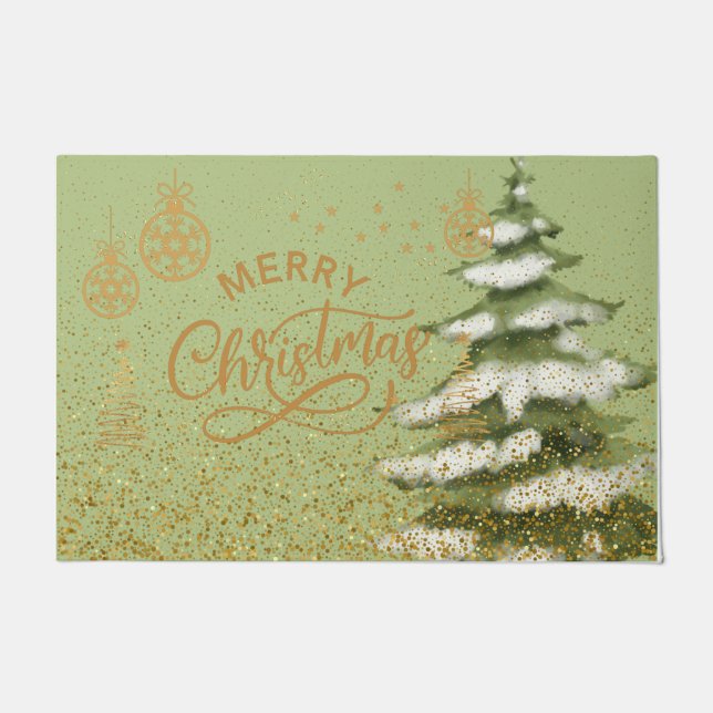 Meisjespastelglans op de achtergrond van de waterv deurmat (Voorkant)