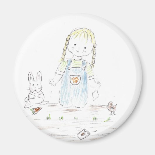 Meisjesplanten Magneet (Voorkant)