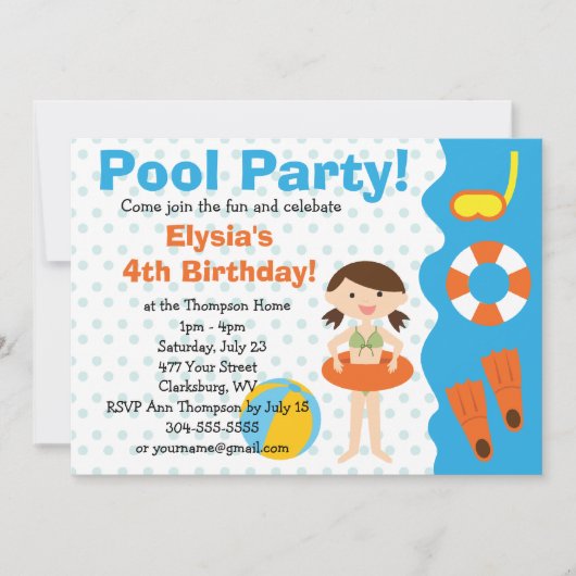  meisjespoel kaart (Voorkant)