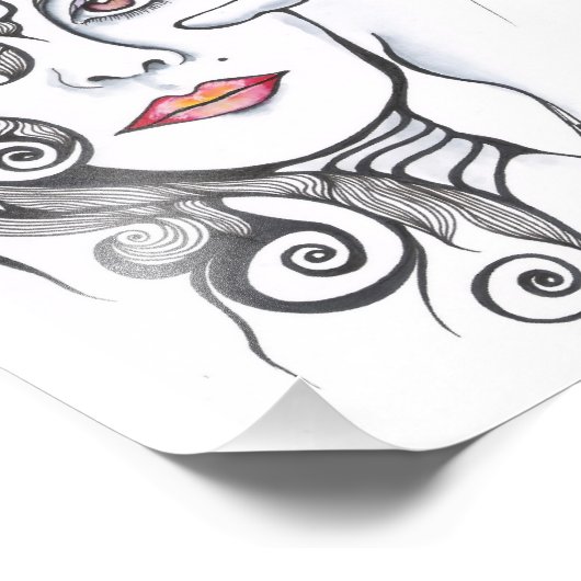 Meisjesportret Foto Afdruk (Hoek)