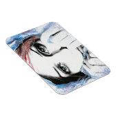 Meisjesportret  ogen Waterverf schilderkunst Magneet (Rechterzijde)