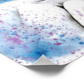 Meisjesportret  ogen Waterverf schilderkunst Poster (Hoek)