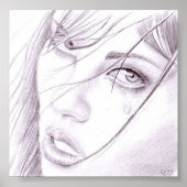 Meisjesportret Poster (Voorkant)