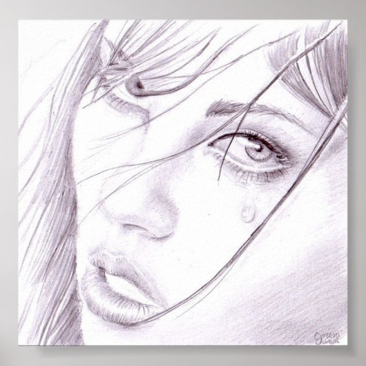 Meisjesportret Poster (Voorkant)