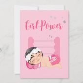 Meisjespower baby koninklijke kaart (Voorkant)