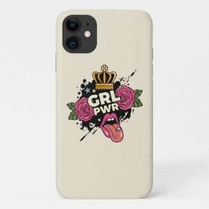 Meisjespower Tattoo stijl Case-Mate iPhone Case