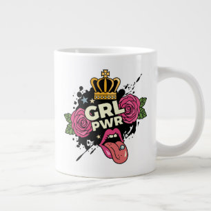 Meisjespower Tattoo stijl Grote Koffiekop