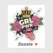 Meisjespower Tattoo stijl Sticker (Vel)