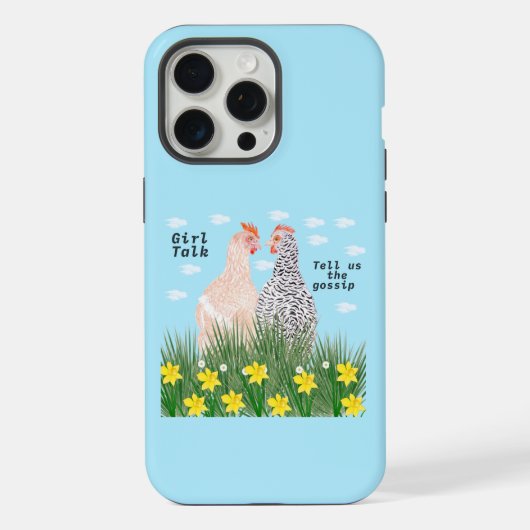 Meisjespraat iPhone Hoesje (Achterkant)
