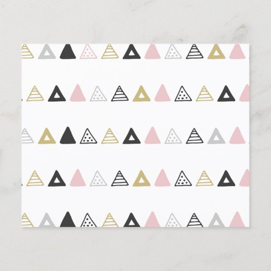 Meisjesregel Abstracte Waterverf Baby shower begro (Achterkant)