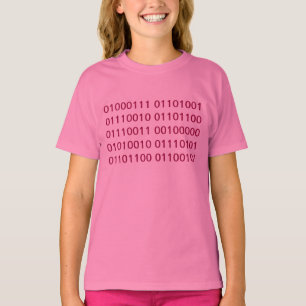 Meisjesregel (binair) t-shirt
