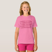 Meisjesregel (binair) t-shirt (Voorkant volledig)
