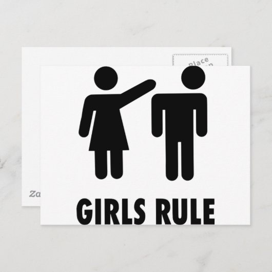 Meisjesregel Briefkaart (Voorkant / Achterkant)