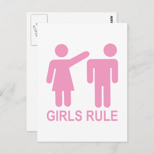 Meisjesregel Briefkaart (Voorkant / Achterkant)