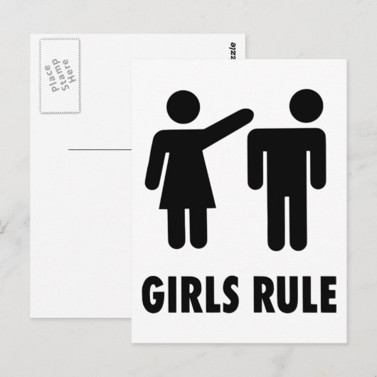 Meisjesregel Briefkaart (Voorkant / Achterkant)