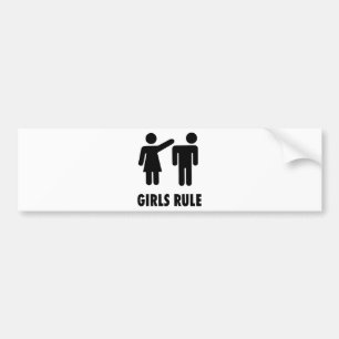 Meisjesregel Bumpersticker
