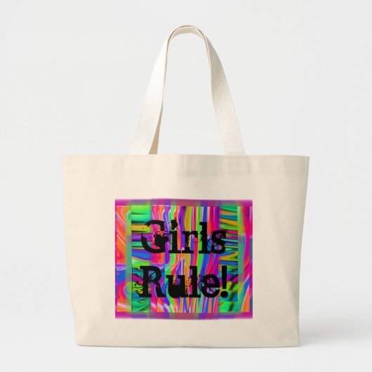 MeisjesRegel! door FlyingBeauties Grote Tote Bag (Voorkant)