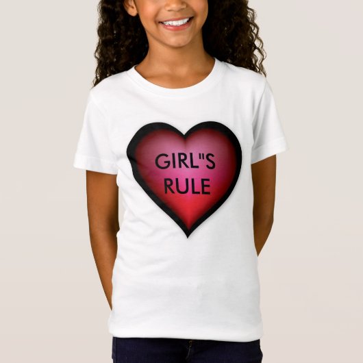 Meisjesregel Hart/JeugdShirt T-shirt (Voorkant)