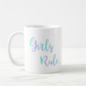 Meisjesregel. Inspirerend Typografische Cool Koffiemok (Links)