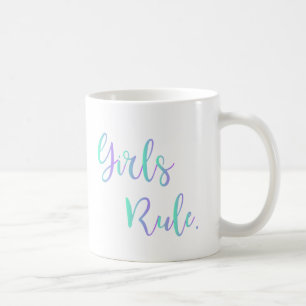 Meisjesregel. Inspirerend Typografische Cool Koffiemok
