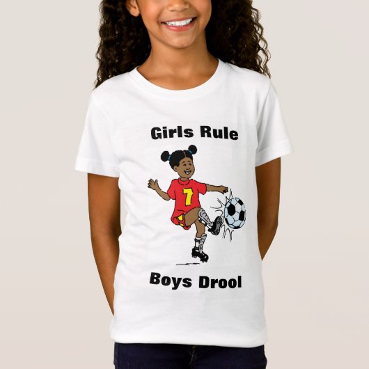 Meisjesregel, jongens Drool Girls T-Shirt (Voorkant)