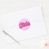 Meisjesregel Ronde Sticker (Envelop)