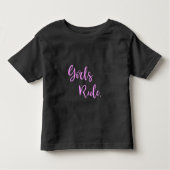 Meisjesregel - Roze Inspirerend tekst Kinder Shirts (Voorkant)