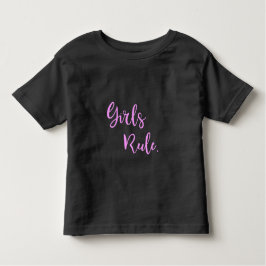 Meisjesregel - Roze Inspirerend tekst Kinder Shirts