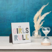 Meisjesregel Scandinavian Word Art Tabletop Fotoplaat (Insitu)