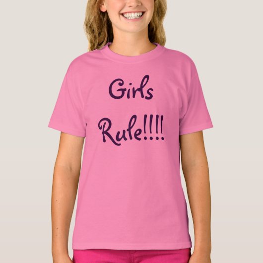 Meisjesregel!!! T-shirt (Voorkant)
