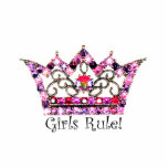 Meisjesregel! Tiara sculptuur Staand Fotobeeldje<br><div class="desc">Meisjesregel! Tiara SCULPTURE - Dit zijn geweldig voor feestjes en diva cadeautjes! U kunt als lijstdecor of taart topjes gebruiken! Zo leuk! com</div>