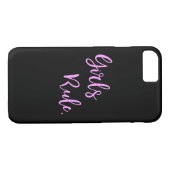 Meisjesregel Typografie, Cool Black Case-Mate iPhone Case (Achterkant (Horizontaal))