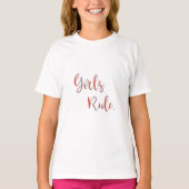 Meisjesregel - Typografie Inspirerend Cool T-shirt (Voorkant)